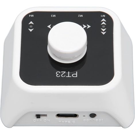 Bluetooth Page Turner-Pedaal, USB-aufladbarer tragbarer Page Turner-Pedaal für Tablet-Telefone, Bluetooth-Pedaal Page Turner (weiß)