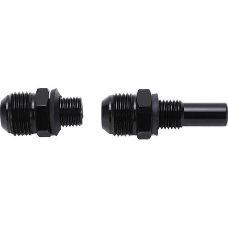 1 paire de raccords adaptateurs de refroidisseur d'huile de transmission en alliage d'aluminium 8ANx1/4NPS, de remplacement pour GM Turbo 350 400 4L60E 200RLong (1/5)