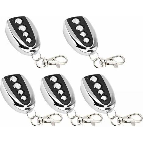 Confezione da 5 telecomandi XU 433 MHz per porte da garage elettriche, ideali per la clonazione di cancelli, porte da garage e per la clonazione universale di dispositivi elettrici --Crezuo