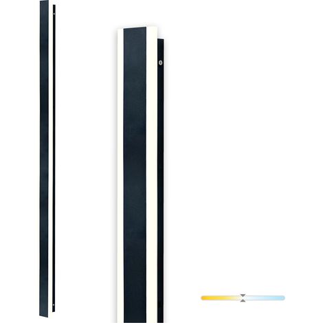 Applique murale extérieure LED rectangulaire noire 25 W IP44 MIRANA S Kobi (1/5)
