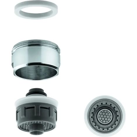 GROHE Mousseur con rosca exterior M24x1, regulador de chorro dual GROHE Blue, cromo, 48379000