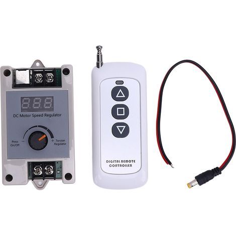 Régulateur de vitesse de moteur à courant continu, télécommande sans fil brossé 6V-28V PWM, interrupteur de régulation en continu, contrôleur 5A (1/5)