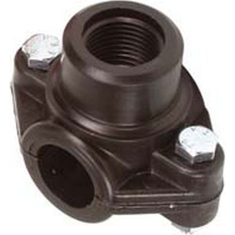 10PZ PRESA A STAFFA 2 BULLONI - ø mm.25x F 1/2"