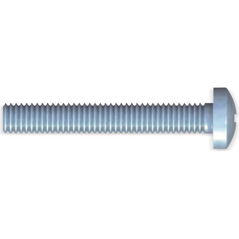 REISSER Gewindeschraube, M4x16, Stahl verzinkt, blau passiviert, Pan Head, 50 Stück