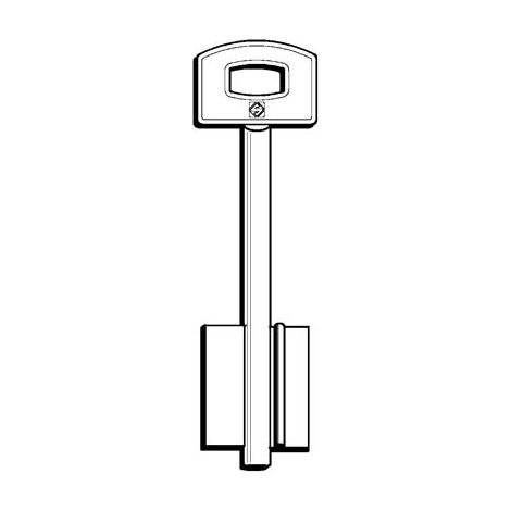 CHIAVE DOPPIA MAPPA SECUREMME 5SCM8 SILCA - OTTONE NICHELATO- 5 pezzi