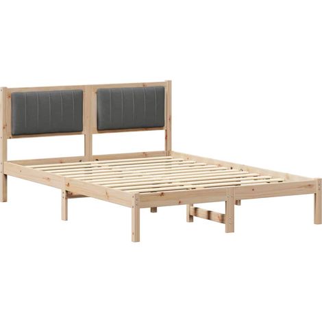 Maison Exclusive - Estructura de Cama con Cabecera Tapizada Gris