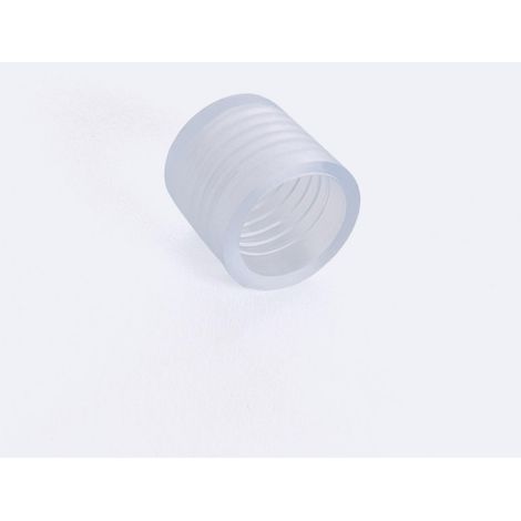 Tappo Terminale Striscia Neon LED Regolabile 220V Circolare SFLEX14 Trasparente