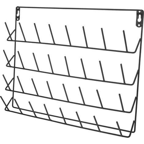 Porte-Fils en Fer Noir Robuste pour Bobines de Couture et Broderie, Support Mural Résistant à l'usure Réduisant Les Nœuds et Optimisant L'organisation des Fils (1/5)