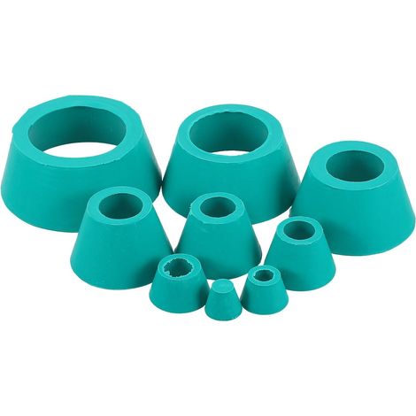 Adaptateur Conique en Caoutchouc pour Fiole à Entonnoir Büchner Lot de 8 Pièces Bouchon Filtrant Flexible Tailles 1 à 8 Compatible Filtration en Laboratoire Accessoires (1/5)