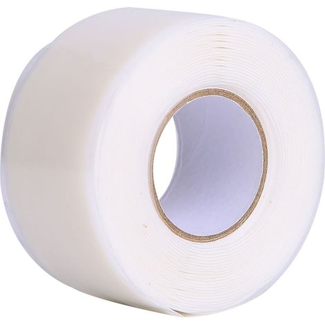Wasserdichtes Klebeband mit starker Haftung für Reparaturen an PVC- und PPR-Rohren, weiß/rot/weiß (1/5)