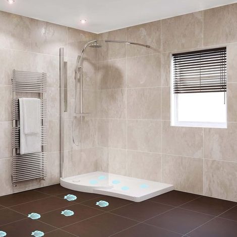 Selbstklebende Anti-Rutsch-Aufkleber 12 Stück Anti-Rutsch-Aufkleber PEVA Selbstklebende Badaufkleber Anti-Rutsch-Matten für Bad und Dusche Fürs 9 9,5 (1/4)