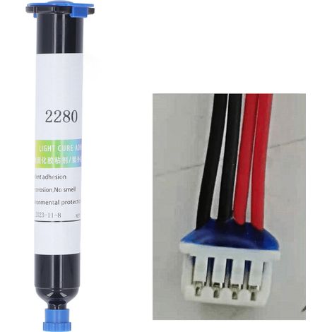 Harter UV-Klebstoff zur Fixierung von Flachkabeln 2280, zum Schutz von Lötstellen – 50 ml (1/5)