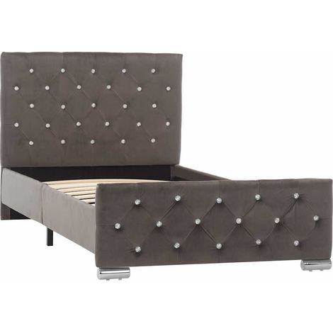 Maison Exclusive - Giroletto Grigio in Velluto 90x200 cm (1/5)