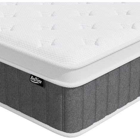 Matelas 140 x 200 cm, 26 cm, orthopédique à Ressorts ensachés Hauteur 3, 7 Zones, avec Couche en Mousse à mémoire de Forme Confortable, 101 Nuits (1/5)