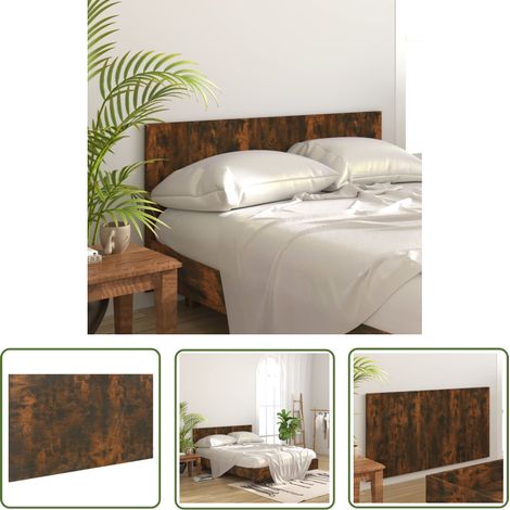 SKM Tête de lit Chêne fumé 160x1,5x80 cm Bois d'ingénierie (1/5)