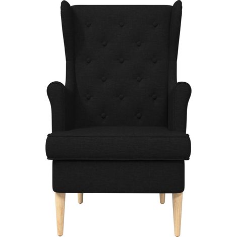 vidaXL Armchair Black Fabric (1/4)