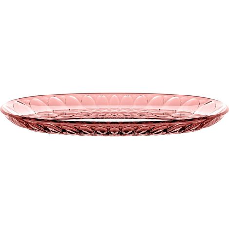 GUZZINI Vassoio Ovale Piccolo Vanity Bio-Based 32 x 19,5 Cm Rosso