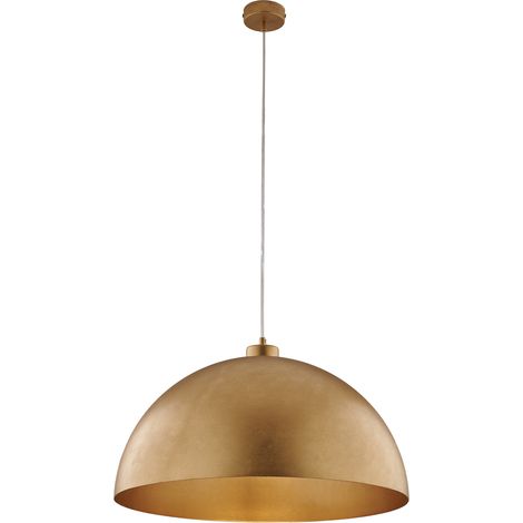 Sospensione Industrial 1 Luce Marcus In Ferro Laccato Oro Diam 50 (1/2)