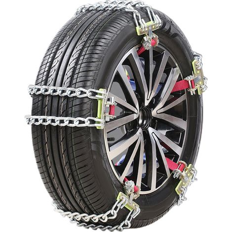 de 2 chaînes à neige antidérapantes pour pneus de voiture (1/5)