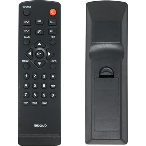Télécommande TV - Pour Emerson Sylvania NH000UD NH001UD - Fonction Identique Origine - Sans Programmation - Noir - 1 Pièce (1/5)