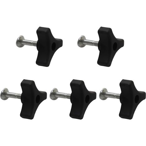 Boulon de remplacement pour tondeuse à gazon, poignée de tondeuse, poignée de tondeuse universelle, poignée de tondeuse, outil pour machine à tondeuse (5 pièces) (1/5)
