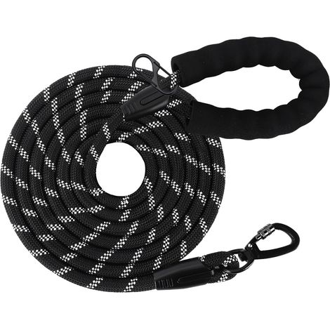Longe pour Chien, 2M Laisse de Dressage pour Chien, Long Laisse avec Poignée Rembourrée pour Petits, Moyens et Grands Chiens (1/5)