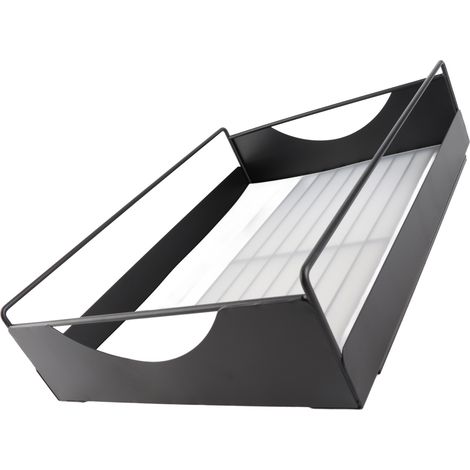 Organisateur de placard coulissant en acier au carbone, à ouverture et fermeture silencieuses, étagères de rangement pour salle de bain ou dressing, noir, L 302 x 401 x 115 mm (1/5)