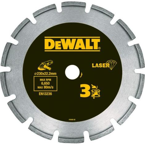 DeWALT - Diamanttrennscheibe für harte Materialien 230x22,23 mm DT3763