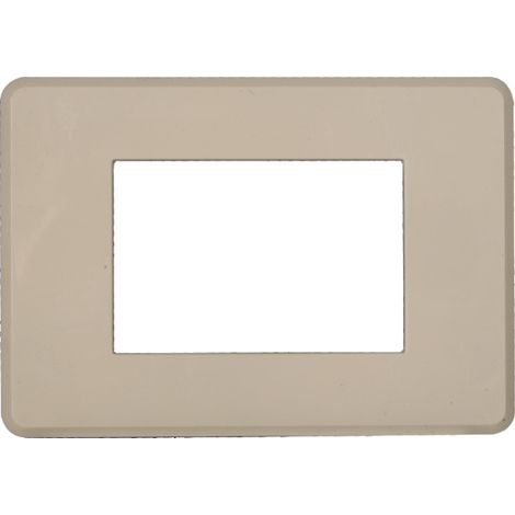 ETTROIT AN87309 Slim Thin Plate 3P Moon Series Sandfarbe, kompatibel mit Bticino Axolute Air