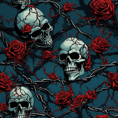 Tela decorativa para exteriores Oxford - Motivo de calavera I DX4491 (1/5)
