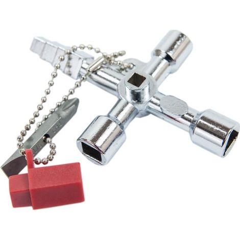 LLAVE UNIVERSAL PARA ARMARIOS DE CONTROL CRUZADO 7 EN 1 - 21-GA-001