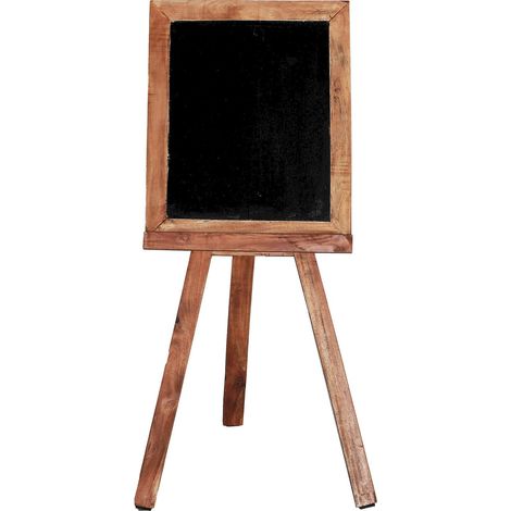 Chevalet en mahogany ethnique élégant et pliable - Marron vieilli ethnique en mahogany (1/4)