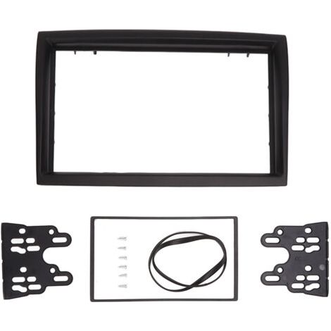Schwarze 2-DIN-Autoradioblende als Ersatz für Citroën Jumper (ab 2006) (1/5)