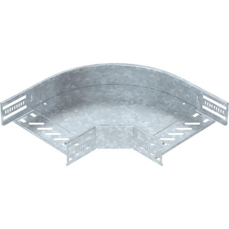 OBO Bettermann Bogen 90° für Kabelrinne, horizontal 60x200 Stahl tauchfeuerverzinkt, 6036594