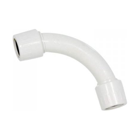 Raccordo Tubo Rigido Diametro 25mm IP65 Curva Semplice 90° Tubo a Tubo FAEG FG16125