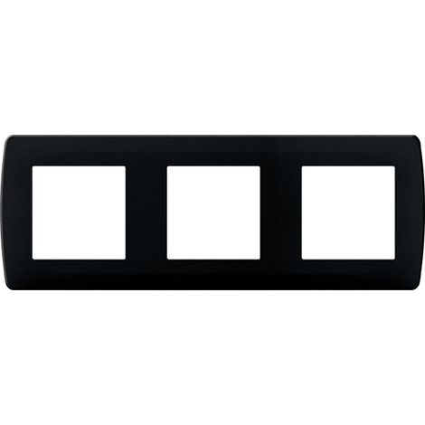 Plaque 3 postes Anthracite (61998)