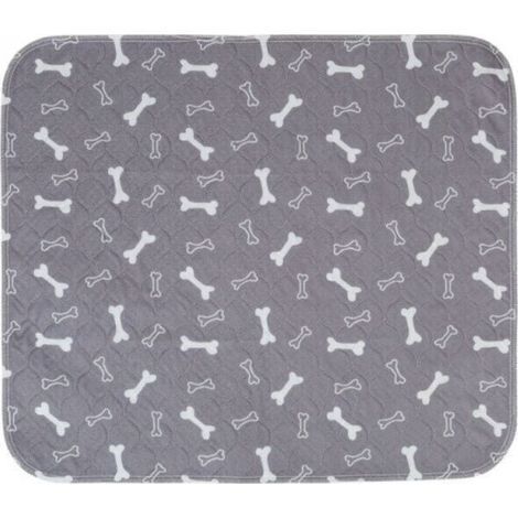 Packung Hunde-Trainingsunterlagen, waschbar, wiederverwendbar, super saugfähig, auslaufsicher, rutschfest, für Katzen und Hunde – M: 80 x 70 cm – Grau