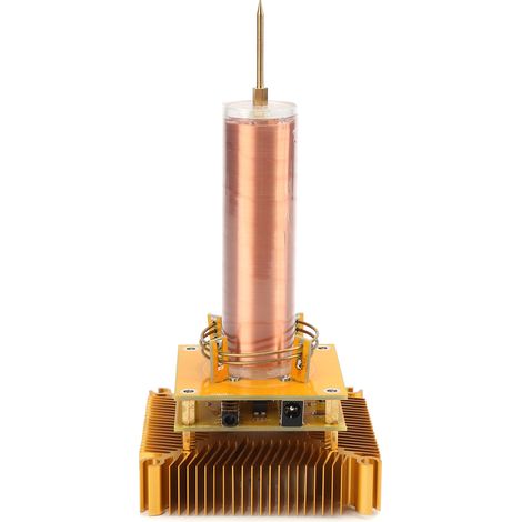 Bobine de Musique à LED avec Base de Radiateur CPU Lumineuse, Alimentation 100‑240V, Prise UE, Décoration Bureau
