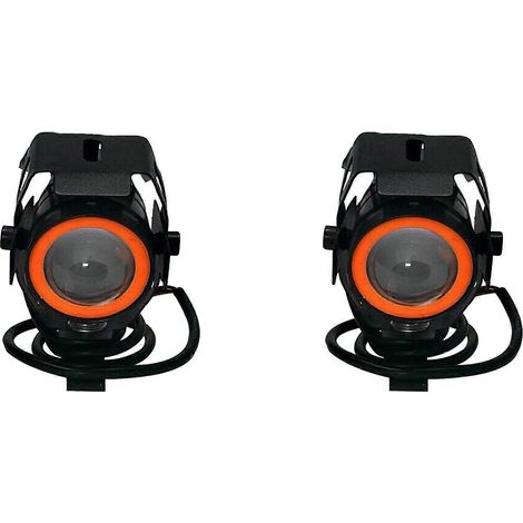 proyectores LED U7 para trotinette eléctrica, con luces de posición clignotants «Angel Eyes» para moto, modelo A (1/2)