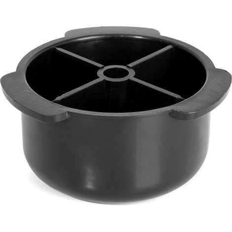 Q&ampQ pata plástico redonda modelo alon ø60 h35 acabado negro , La pata de plástico redonda modelo Alon de Q&ampQ es ideal para muebles, fabricada en plástico res