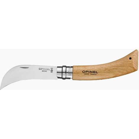 Opinel O-SF08 1 Coltello da Potatura Roncolina Semicurva Inox Sandvik 12C27 Virobloc Manico Faggio 8.5 cm (1/5)