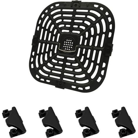 Grille de rechange pour friteuse à air Instant Vortex Plus 6L, plaque de cuisson carrée antiadhésive, accessoire compatible, idéale pour griller viandes et légumes (1/5)