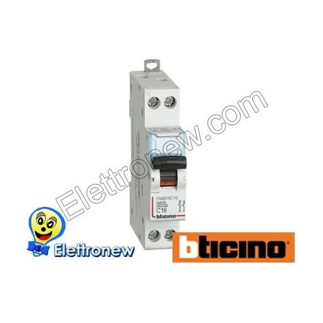 BTicino FC881C32 Disjoncteur magnétothermique C32 1P+N 1M 4,5kA (1/2)