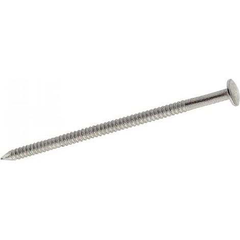 Pointe annelée - Tête bombée - Inox A2 2,3x40 mm - Boîte de 3150
