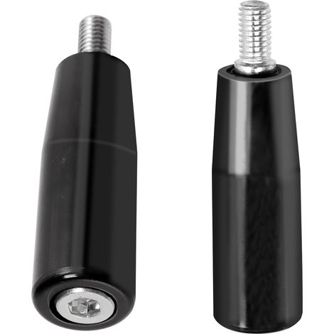 drehbare Griffe, M8 x 63 mm, 15 mm Außengewinde, Eisen und Nylon, Schwarz, Werkstatt- und Maschinenwerkzeug (1/5)