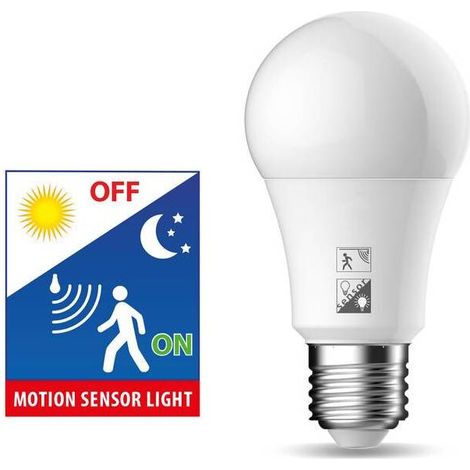 NOVA LAMPADINA LED E27 11W 4000K C/PIR C/CREPUSC.