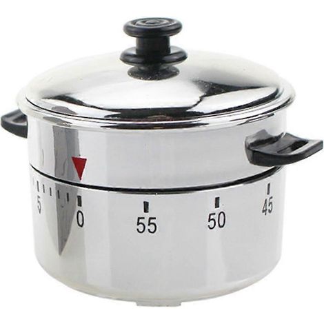 Minuteur de cuisine mécanique, minuteur de cuisson en forme de cocotte-minute (1/4)