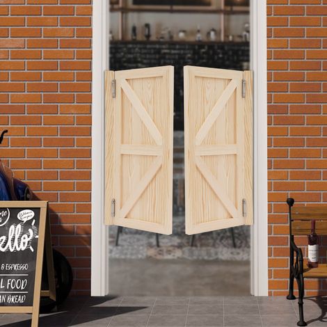 Portes battantes pour cafés, portes battantes intérieures en bois massif, portes battantes pour pubs et cafés, portes battantes à fermeture automatique, portes battantes intérieures pour comptoirs d'e (1/5)