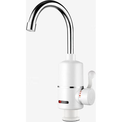 Robinet électrique pour évier - armature + mitigeur chaud et froid - chauffage électrique instantané et chauffe-eau,Spécifications européennes,G1/2(l'eau en dessous) (1/4)