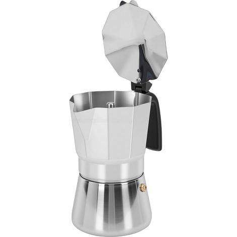 Machine à café italienne octogonale en acier inoxydable, pour la maison et les voyages, facile à nettoyer, 6 tasses, 300ML (1/5)